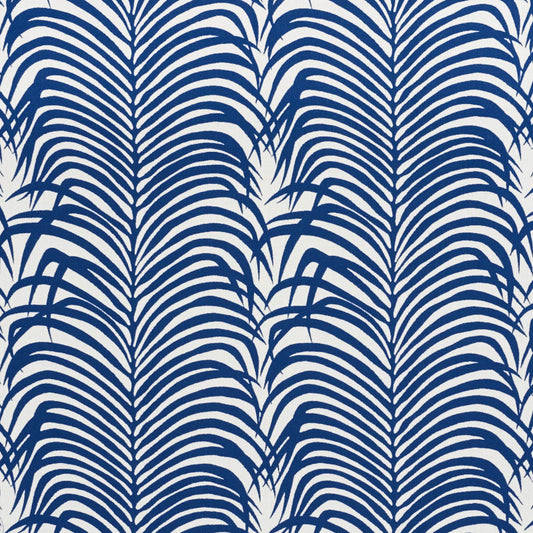 SCHUMACHER  INDOOR/OUTDOOR II: PRINTS & WOVENS ZEBRA PALM INDOOR/OUTDOOR INDOOR/OUTDOOR,HIGH PERFORMANCE,PATTERN WOVENS INDOOR/OUTDOOR,HIGH PERFORMANCE,PATTERN WOVENS NAVY   - 73170