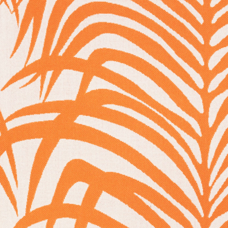 SCHUMACHER  INDOOR/OUTDOOR II: PRINTS & WOVENS ZEBRA PALM INDOOR/OUTDOOR INDOOR/OUTDOOR,HIGH PERFORMANCE,PATTERN WOVENS INDOOR/OUTDOOR,HIGH PERFORMANCE,PATTERN WOVENS ORANGE   - 73172