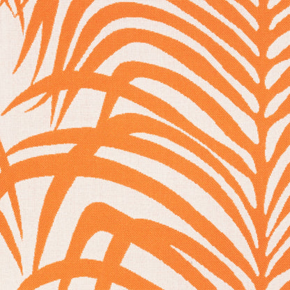 SCHUMACHER  INDOOR/OUTDOOR II: PRINTS & WOVENS ZEBRA PALM INDOOR/OUTDOOR INDOOR/OUTDOOR,HIGH PERFORMANCE,PATTERN WOVENS INDOOR/OUTDOOR,HIGH PERFORMANCE,PATTERN WOVENS ORANGE   - 73172
