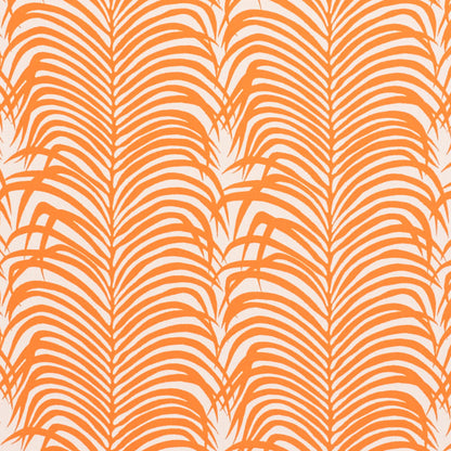 SCHUMACHER  INDOOR/OUTDOOR II: PRINTS & WOVENS ZEBRA PALM INDOOR/OUTDOOR INDOOR/OUTDOOR,HIGH PERFORMANCE,PATTERN WOVENS INDOOR/OUTDOOR,HIGH PERFORMANCE,PATTERN WOVENS ORANGE   - 73172