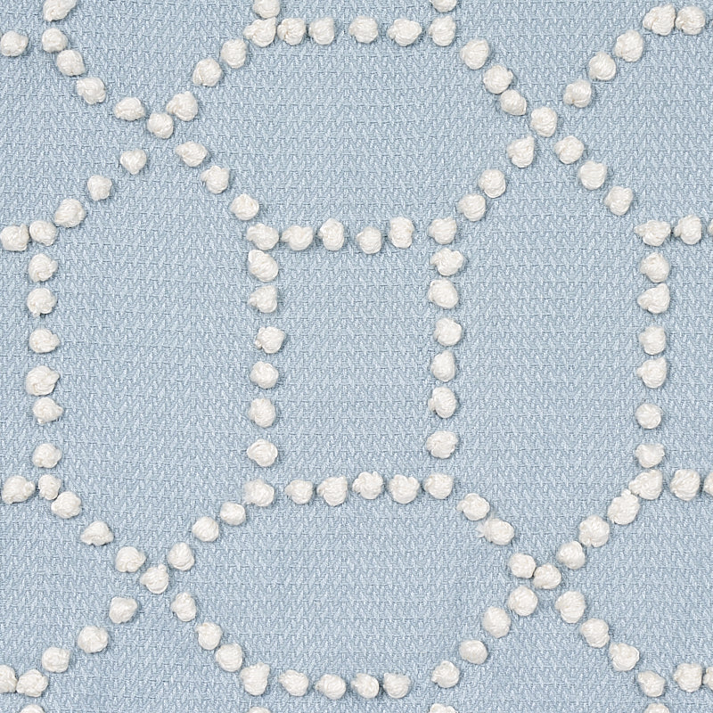 SCHUMACHER FABRIC  NATURA Vento Embroidery   SKY   - 73282