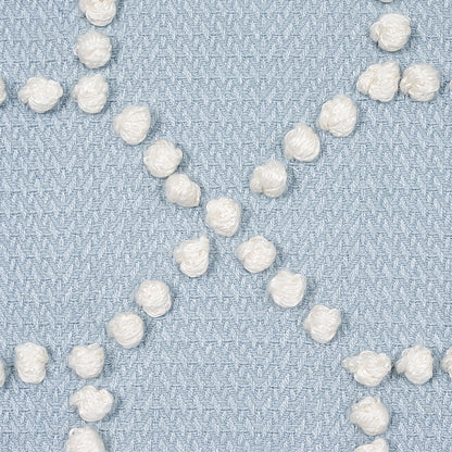 SCHUMACHER FABRIC  NATURA Vento Embroidery   SKY   - 73282