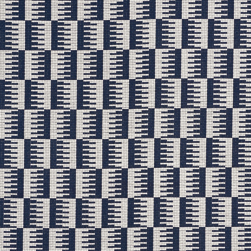 SCHUMACHER  INDOOR/OUTDOOR: PRINTS & WOVENS DOVETAIL INDOOR/OUTDOOR   Navy   - 73320