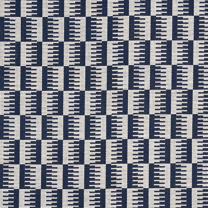 SCHUMACHER  INDOOR/OUTDOOR: PRINTS & WOVENS DOVETAIL INDOOR/OUTDOOR   Navy   - 73320