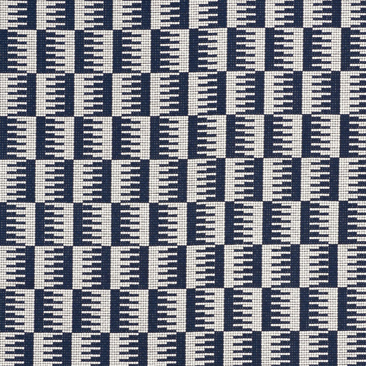 SCHUMACHER  INDOOR/OUTDOOR: PRINTS & WOVENS DOVETAIL INDOOR/OUTDOOR   Navy   - 73320