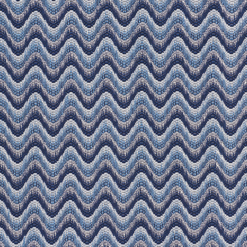 SCHUMACHER  HAPPY TOGETHER BARGELLO WAVE PATTERN WOVENS PATTERN WOVENS BLUE   - 73440