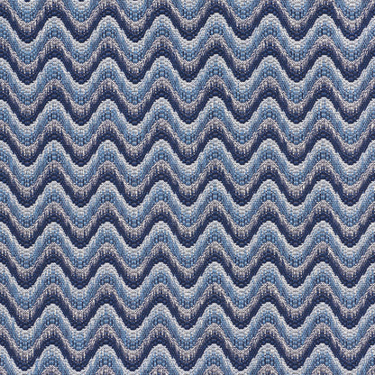 SCHUMACHER  HAPPY TOGETHER BARGELLO WAVE PATTERN WOVENS PATTERN WOVENS BLUE   - 73440