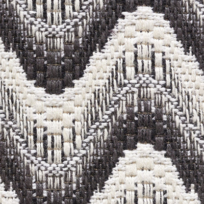 SCHUMACHER FABRIC  HAPPY TOGETHER BARGELLO WAVE   GRAPHITE   - 73441