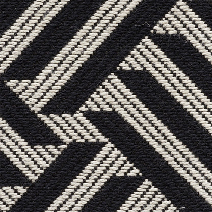 SCHUMACHER  HAPPY TOGETHER CROSS HATCH PATTERN WOVENS,HIGH PERFORMANCE PATTERN WOVENS,HIGH PERFORMANCE BLACK   - 73451