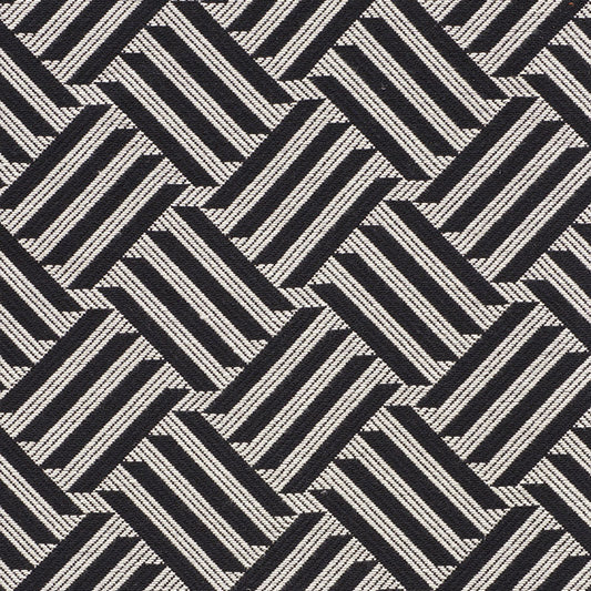 SCHUMACHER  HAPPY TOGETHER CROSS HATCH PATTERN WOVENS,HIGH PERFORMANCE PATTERN WOVENS,HIGH PERFORMANCE BLACK   - 73451