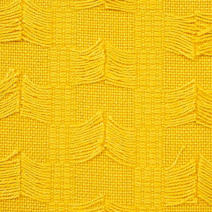 SCHUMACHER FABRIC  PERENNIAL FAVORITES MONTEGO FRINGE   YELLOW   - 73582