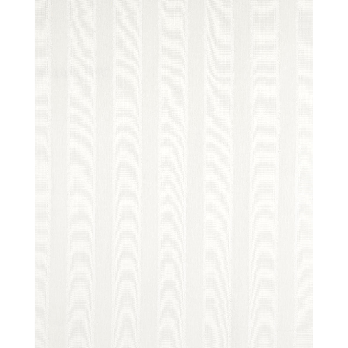White fabric with subtle pale vertical stripes; close-up texture.