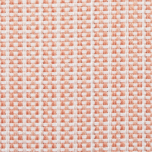 SCHUMACHER  THE GOOD LIFE INDOOR/OUTDOOR RUSTIC BASKETWEAVE PATTERN WOVEN,HIGH PERFORMANCE,INDOOR & OUTDOOR PATTERN WOVEN,HIGH PERFORMANCE,INDOOR & OUTDOOR CORAL   - 73884