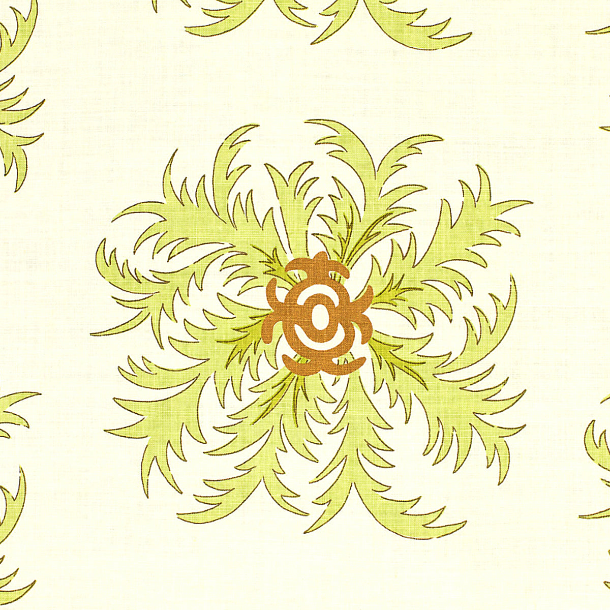 SCHUMACHER  RAOUL TEXTILES LUCIA PRINTS PRINTS CELERY   - 738V74