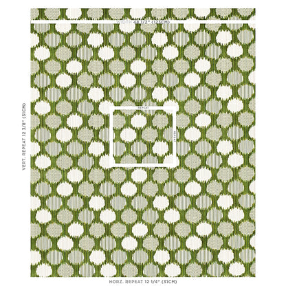 SCHUMACHER  CUT & PATTERNED VELVETS CIRQUE VELVET CUT VELVET CUT VELVET GREEN   - 73922