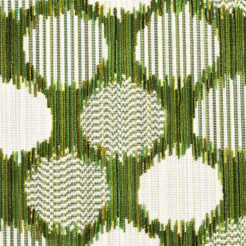 SCHUMACHER  CUT & PATTERNED VELVETS CIRQUE VELVET CUT VELVET CUT VELVET GREEN   - 73922