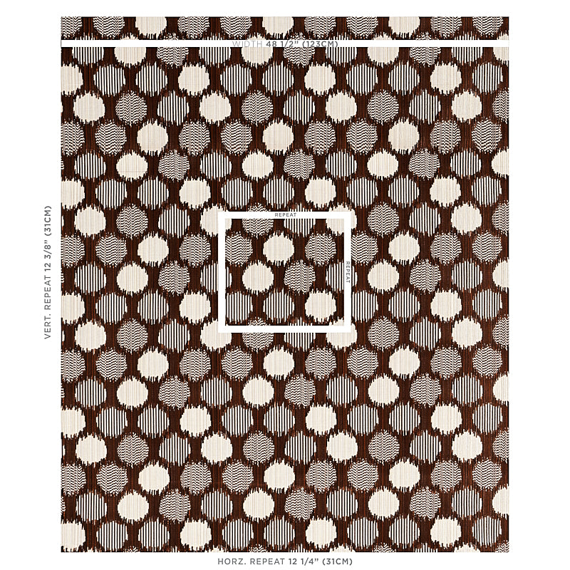 SCHUMACHER  CUT & PATTERNED VELVETS CIRQUE VELVET CUT VELVET CUT VELVET BROWN   - 73923