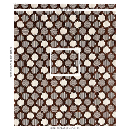 SCHUMACHER  CUT & PATTERNED VELVETS CIRQUE VELVET CUT VELVET CUT VELVET BROWN   - 73923