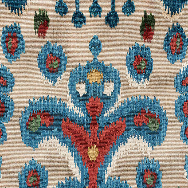 SCHUMACHER  CUT & PATTERNED VELVETS TABRIZ IKAT VELVET CUT VELVET CUT VELVET MULTI   - 73930
