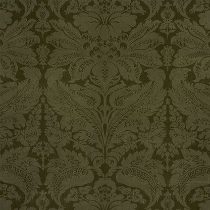 SCHUMACHER  CUT & PATTERNED VELVETS CORDWAIN VELVET EMBROIDERIES EMBROIDERIES OLIVE   - 73951