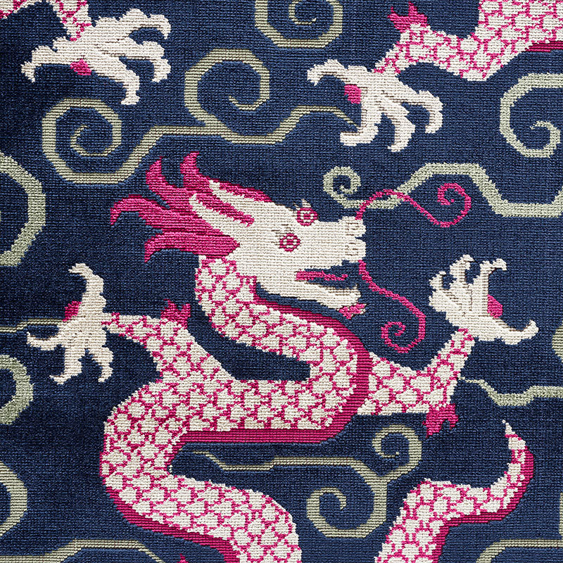 SCHUMACHER  CUT & PATTERNED VELVETS BIXI VELVET VELVETS,CUT VELVET VELVETS,CUT VELVET SAPPHIRE   - 73970