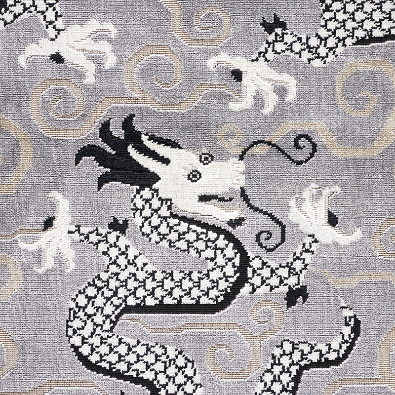 SCHUMACHER  CUT & PATTERNED VELVETS BIXI VELVET CUT VELVET CUT VELVET SILVER   - 73972