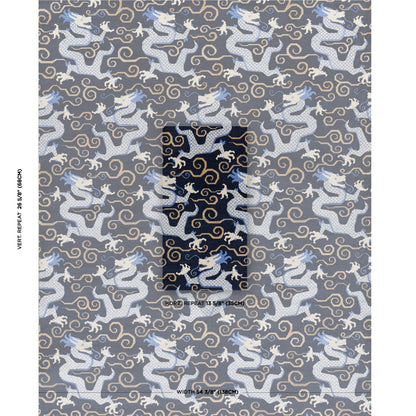 SCHUMACHER  CUT & PATTERNED VELVETS BIXI VELVET CUT VELVET,VELVETS CUT VELVET,VELVETS MIDNIGHT BLUE   - 73976