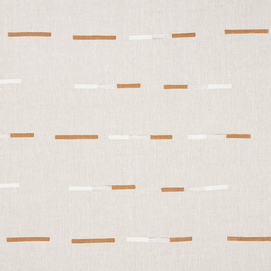 SCHUMACHER  CAROLINE Z HURLEY OVERLAPPING DASHES PATTERN WOVENS PATTERN WOVENS BROWN , WHITE   - 74030
