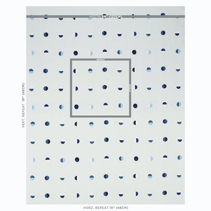 SCHUMACHER FABRIC  CAROLINE Z HURLEY JOSHUA TREE   BLUE MOONS   - 74041