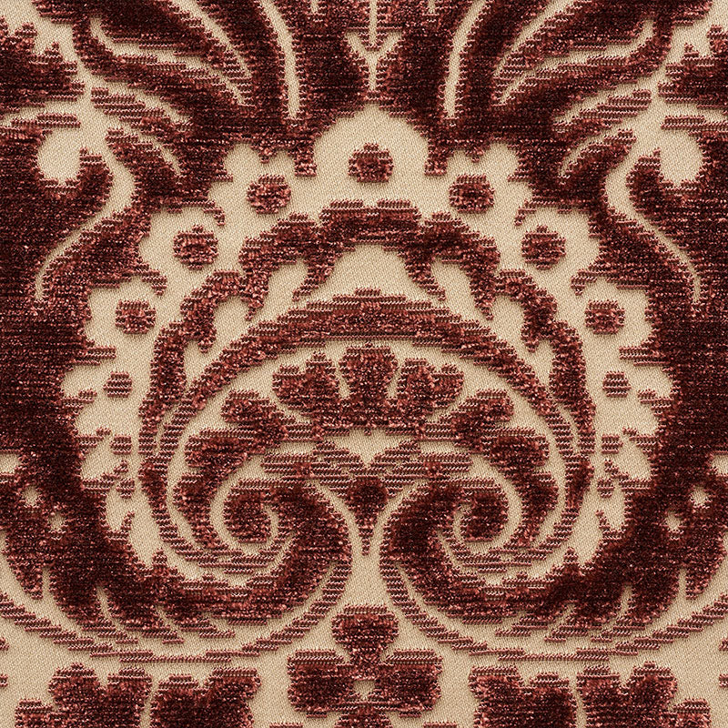 SCHUMACHER  CUT & PATTERNED VELVETS MORIMONT VELVET CUT VELVET,HIGH PERFORMANCE CUT VELVET,HIGH PERFORMANCE ROSEWOOD   - 74072