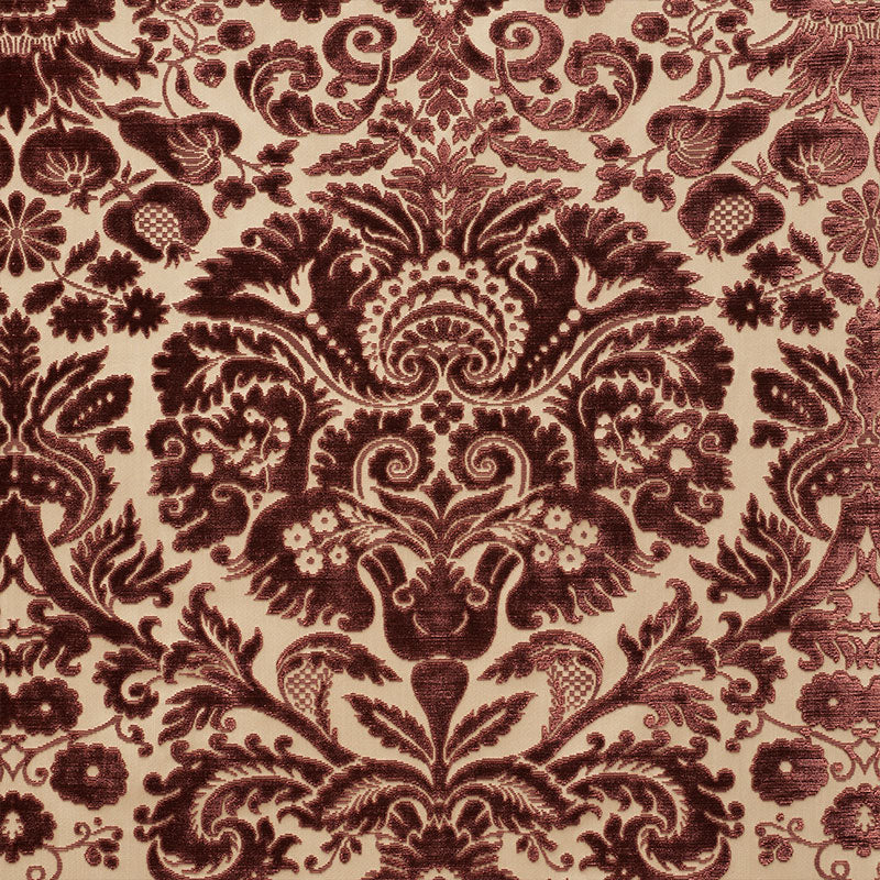SCHUMACHER  CUT & PATTERNED VELVETS MORIMONT VELVET CUT VELVET,HIGH PERFORMANCE CUT VELVET,HIGH PERFORMANCE ROSEWOOD   - 74072