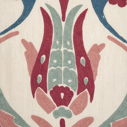 SCHUMACHER  PALAMPORE ANAGADA EMBROIDERY EMBROIDERIES EMBROIDERIES DUSTY ROSE   - 74140