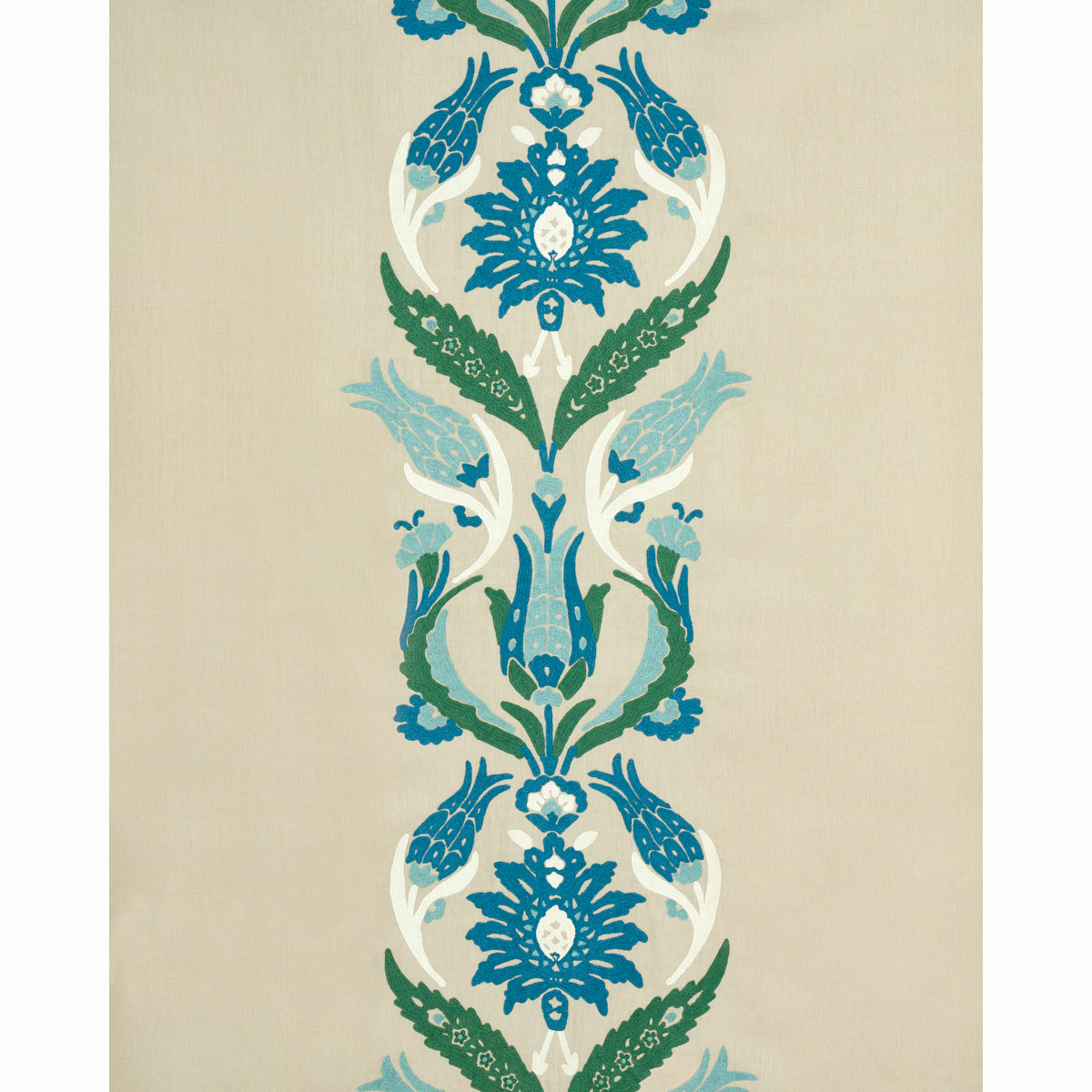 SCHUMACHER  PALAMPORE ANAGADA EMBROIDERY EMBROIDERIES EMBROIDERIES PEACOCK   - 74141