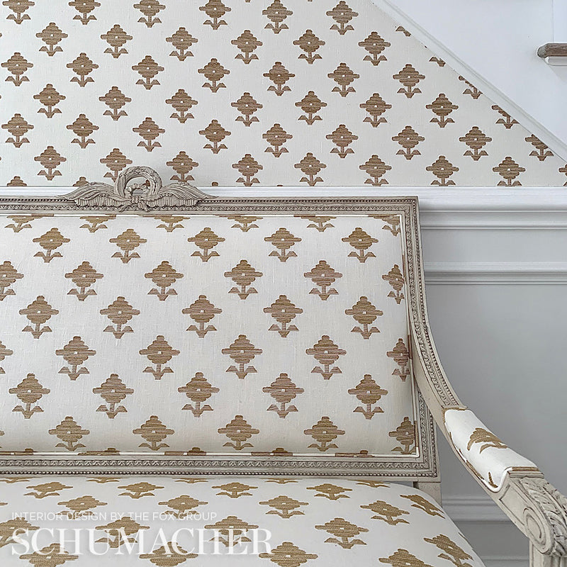 SCHUMACHER FABRIC EASY ELEMENTS RUBIA EMBROIDERY IVORY - 74160 ...