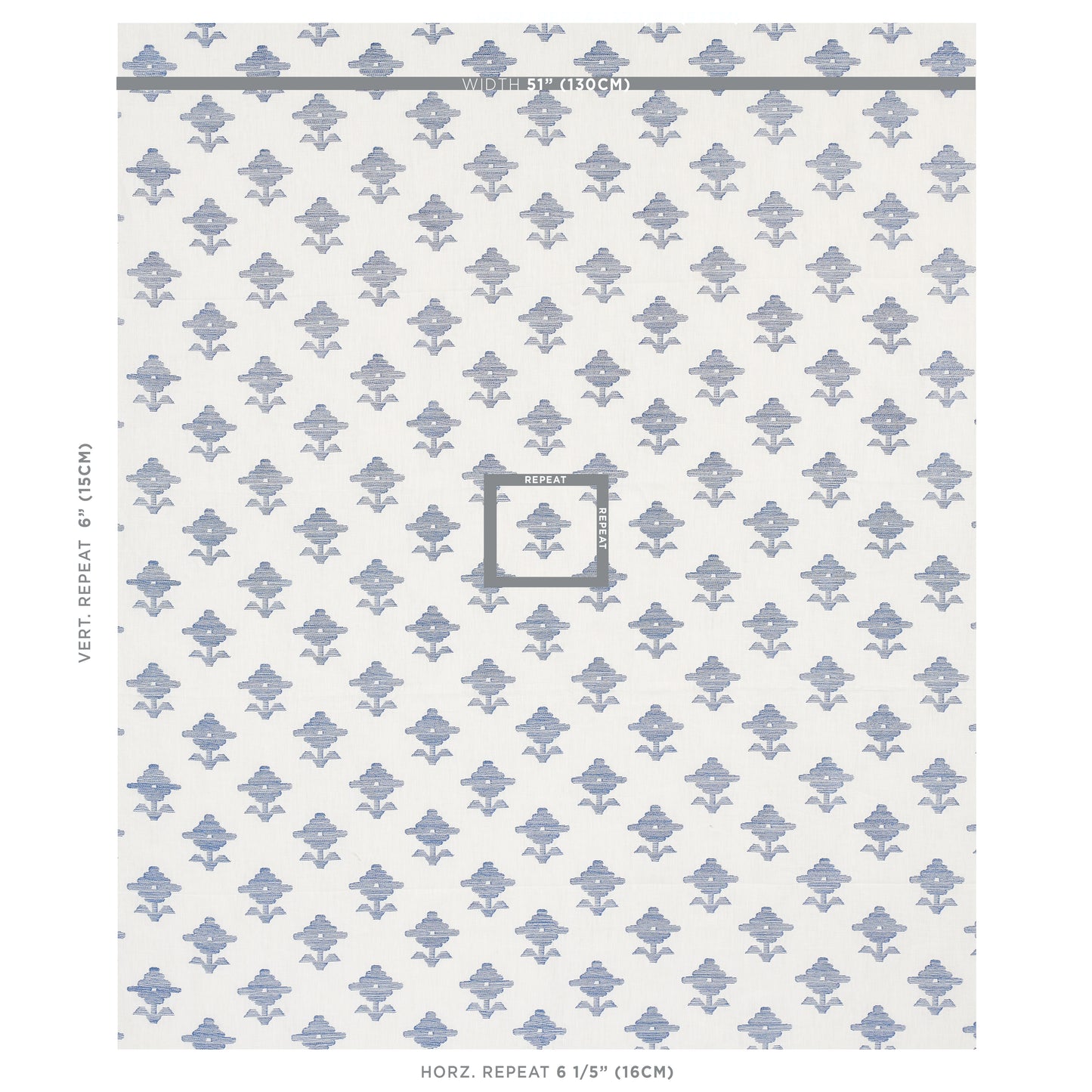 SCHUMACHER  EASY ELEMENTS RUBIA EMBROIDERY EMBROIDERIES EMBROIDERIES BLUE   - 74163