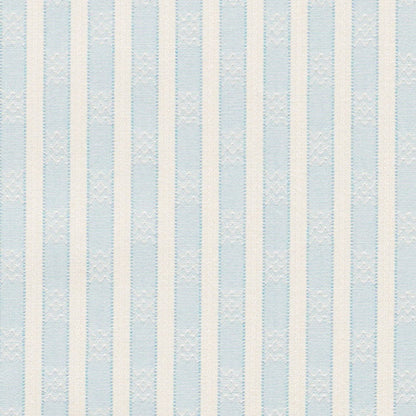 SCHUMACHER FABRIC  MARK D. SIKES BEVERLY STRIPE   CHINA BLUE   - 74211