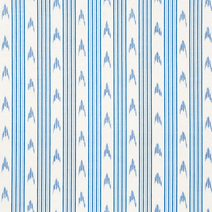 SCHUMACHER FABRIC  MARK D. SIKES SANTA BARBARA IKAT   INDIGO   - 74220