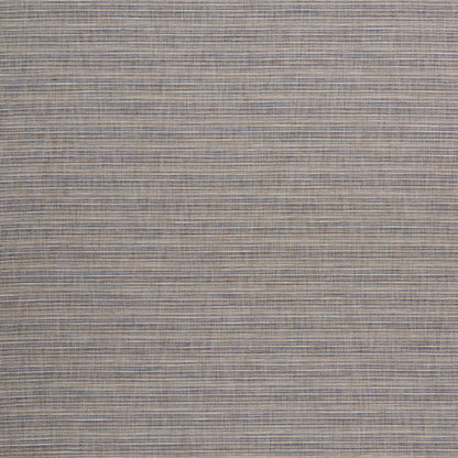 Beige and navy thin horizontal striped woven fabric swatch with subtle texture.
