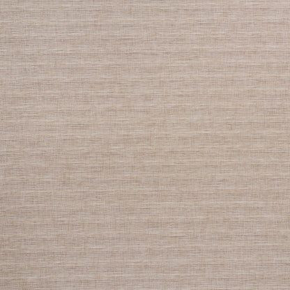 Beige woven fabric texture with fine horizontal threads, linen-like upholstery material.