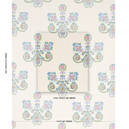 SCHUMACHER  BOHEMIA ESTRELLA EMBROIDERY EMBROIDERIES EMBROIDERIES JEWEL   - 74453