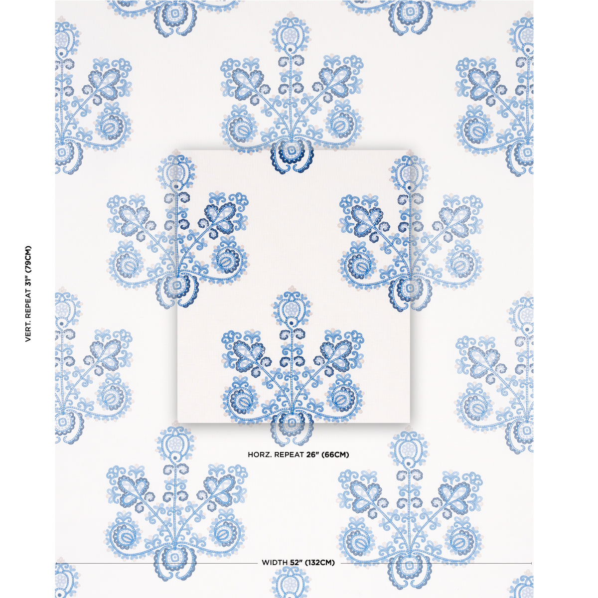 SCHUMACHER  BOHEMIA ESTRELLA EMBROIDERY EMBROIDERIES EMBROIDERIES PORCELAIN   - 74454
