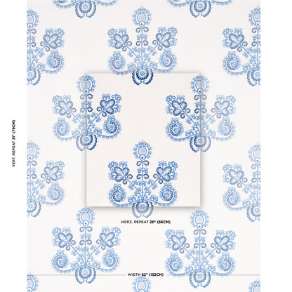 SCHUMACHER  BOHEMIA ESTRELLA EMBROIDERY EMBROIDERIES EMBROIDERIES PORCELAIN   - 74454