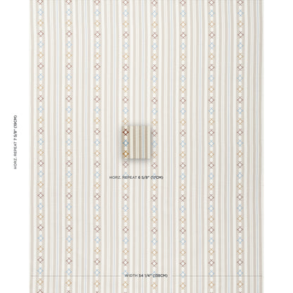 SCHUMACHER  OPEN SKY RHODES STRIPE PATTERN WOVENS PATTERN WOVENS NEUTRAL   - 74463
