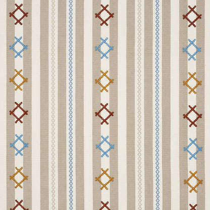 SCHUMACHER  OPEN SKY RHODES STRIPE PATTERN WOVENS PATTERN WOVENS NEUTRAL   - 74463