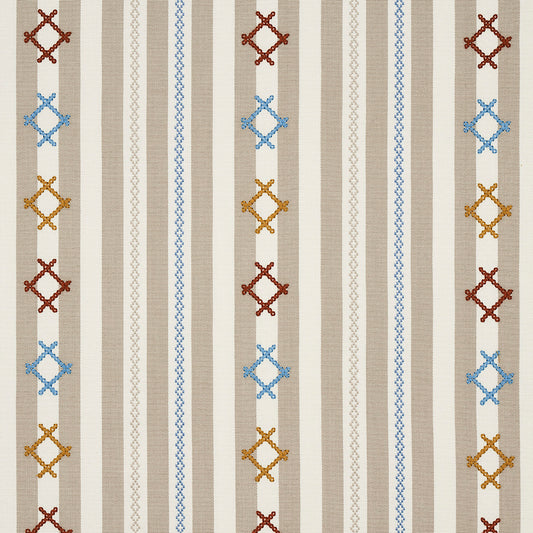 SCHUMACHER  OPEN SKY RHODES STRIPE PATTERN WOVENS PATTERN WOVENS NEUTRAL   - 74463
