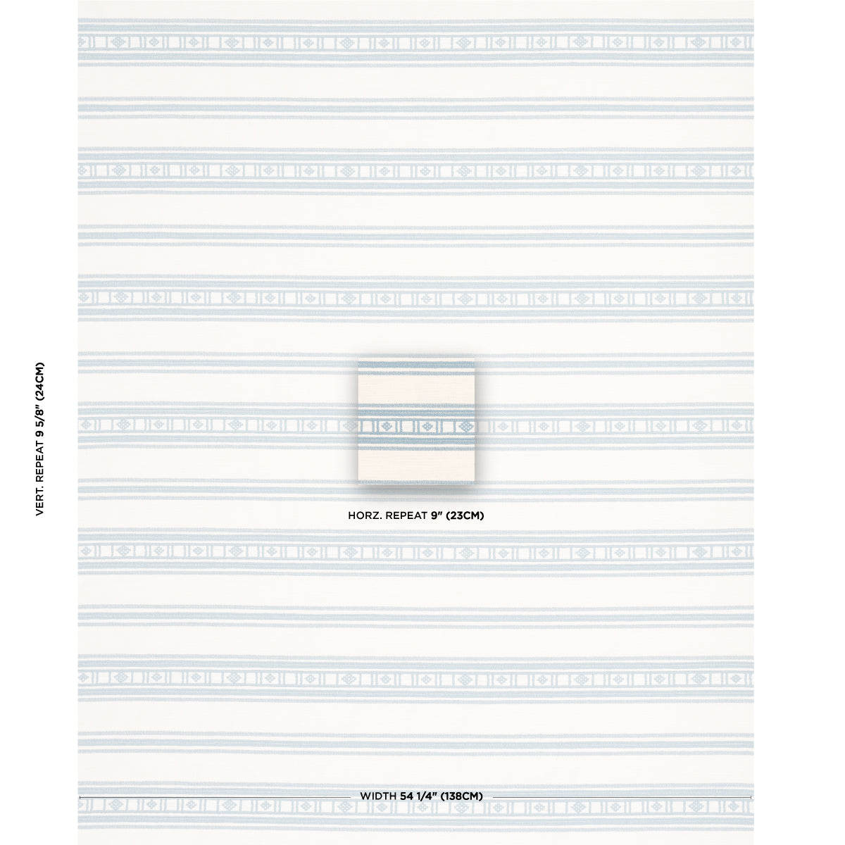 SCHUMACHER  MOON RIVER BUENA VISTA PATTERN WOVENS PATTERN WOVENS SKY   - 74482