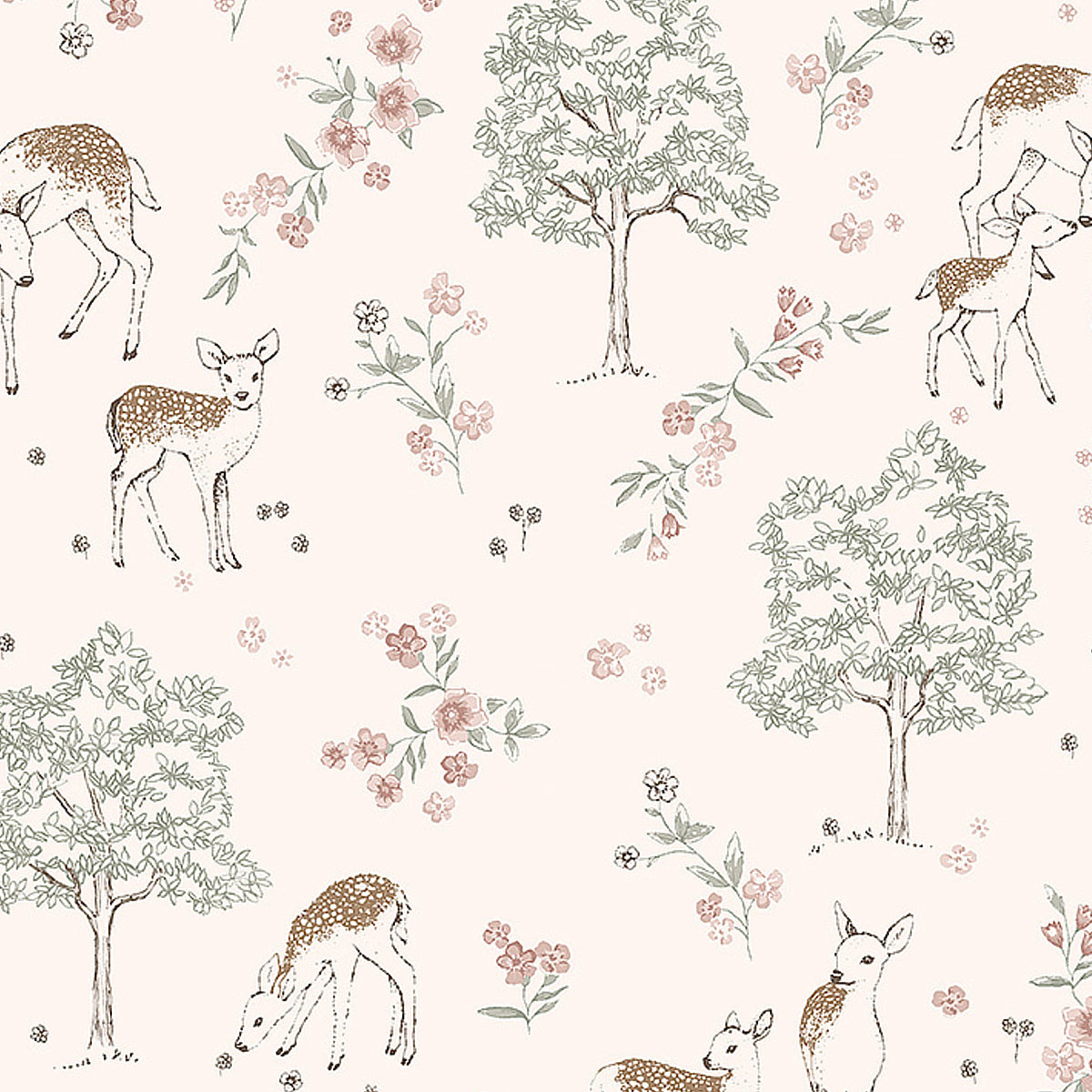 SCHUMACHER  Borastapeter DEER LOVE   BLUSH   - 7473