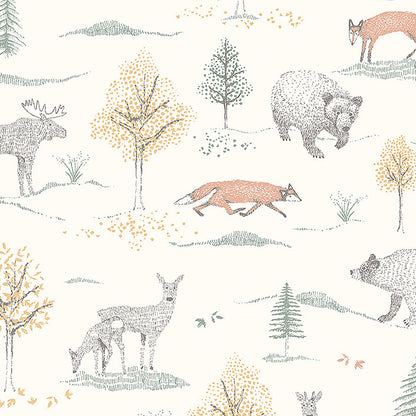 SCHUMACHER WALLCOVERING  BORASTAPETER UP NORTH   IVORY   - 7479