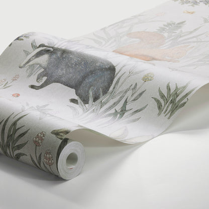 SCHUMACHER WALLCOVERING  BORASTAPETER FOREST FRIENDS MURAL   Multi   - 7480