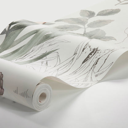 SCHUMACHER WALLCOVERING  BORASTAPETER MAGIC FOREST MURAL   IVORY   - 7481